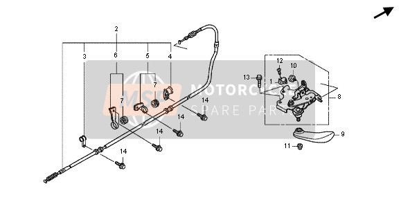 Honda FJS600A 2011 PARKING BRAKE for a 2011 Honda FJS600A